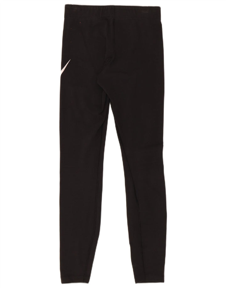Женские леггинсы с рисунком Nike UK 8, маленькие черные хлопковые