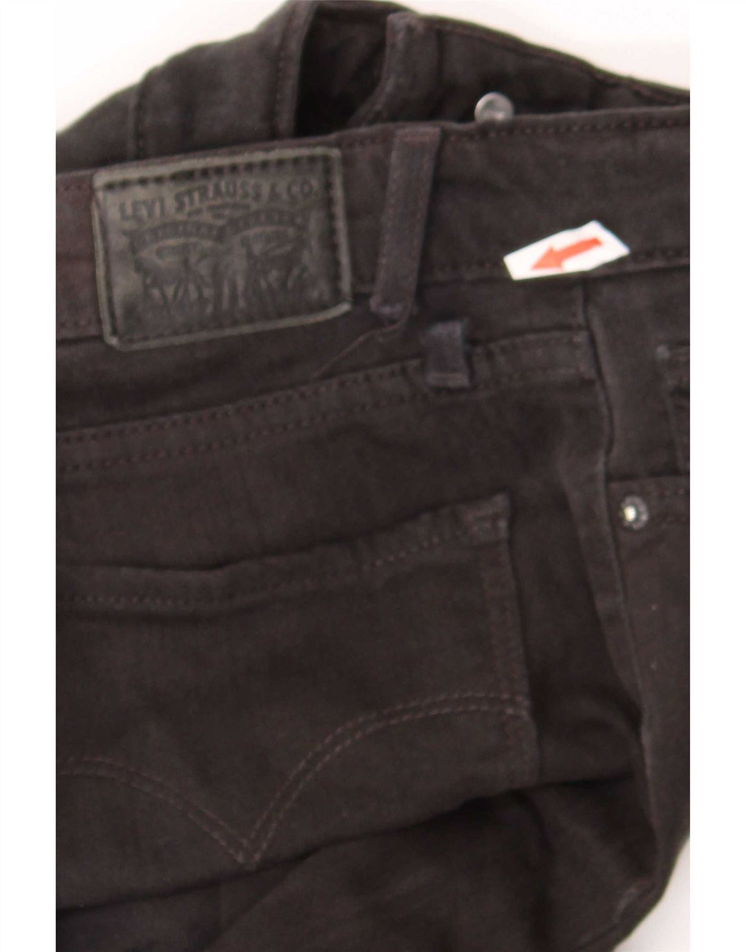 Женские узкие джинсы Levi's 712 W26 L30, черный хлопок