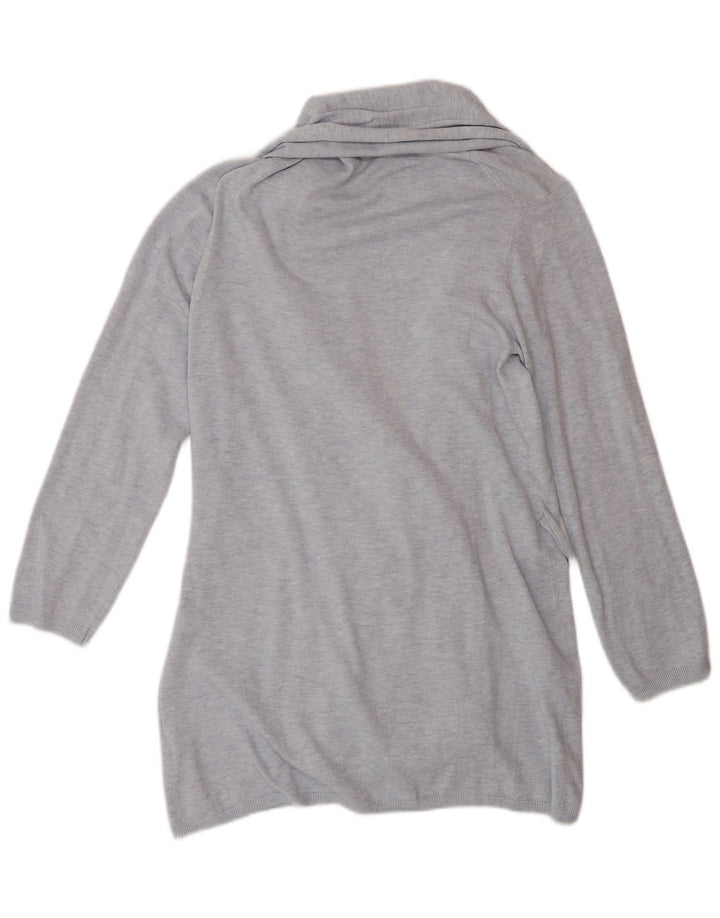 Женский удлиненный кардиган Zara UK 14, средний синий вискоза