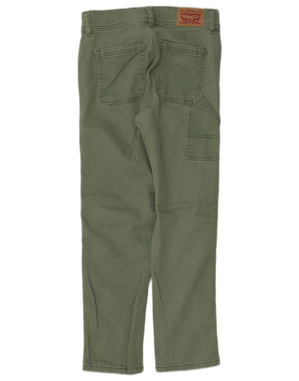 Женские укороченные прямые джинсы LEVI'S 724 с высокой посадкой W25 L25, зеленый хлопок