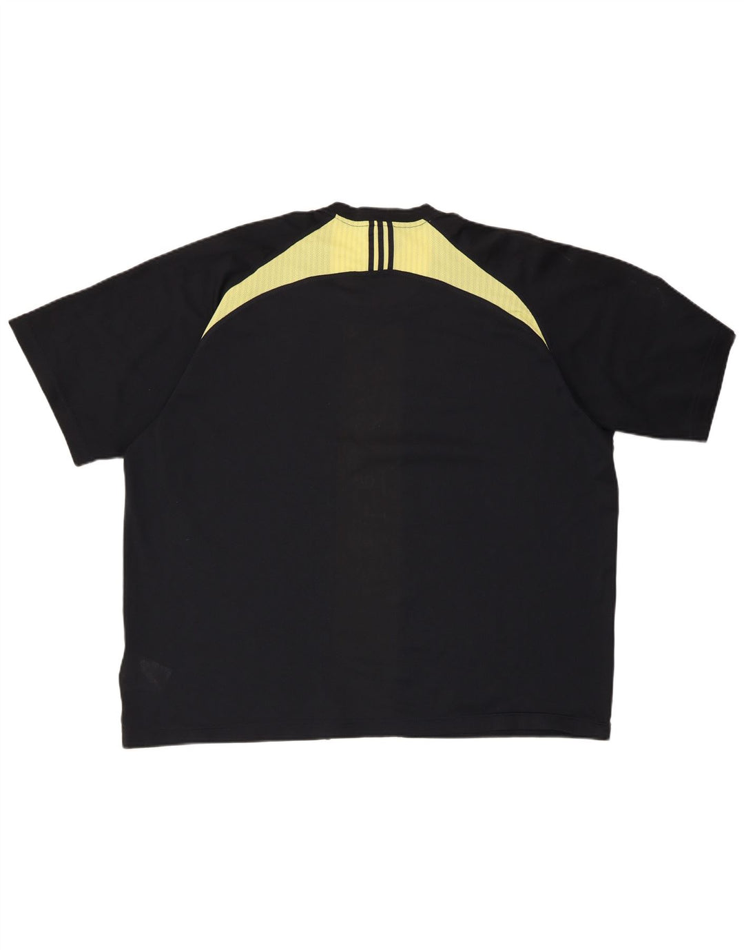 Мужская футболка ADIDAS Climacool, верх 2XL, черный полиэстер с цветными блоками