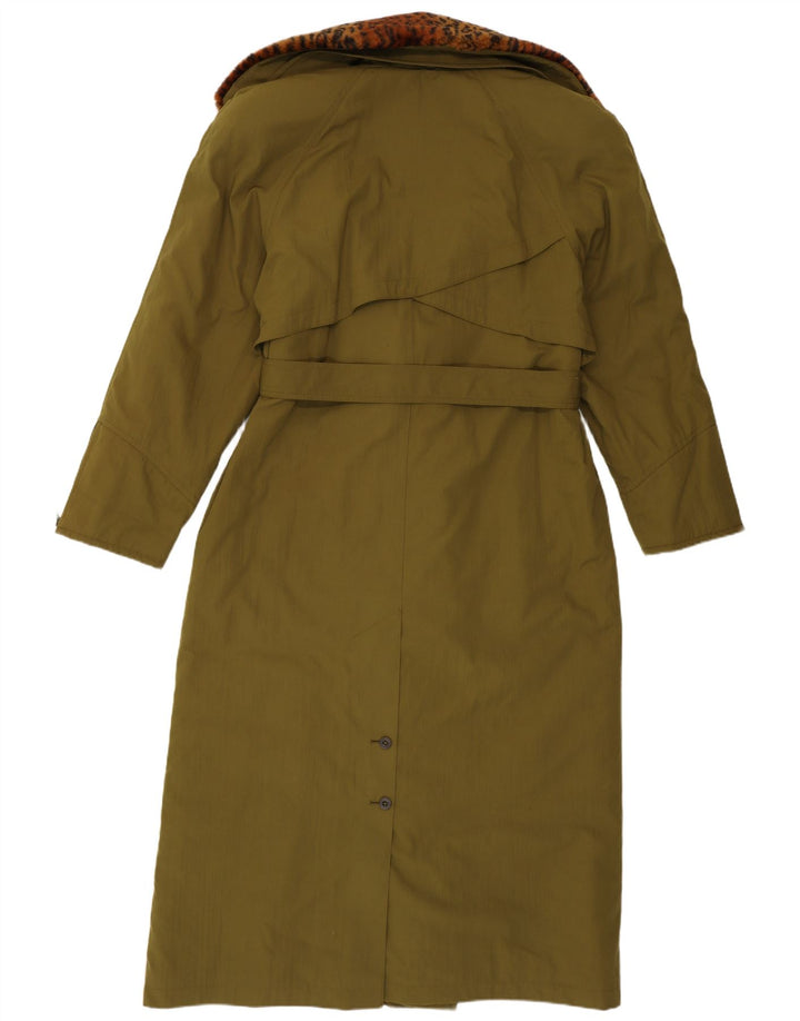 Эскимосское женское двубортное пальто UK 12, средний зеленый полиэстер, классическое