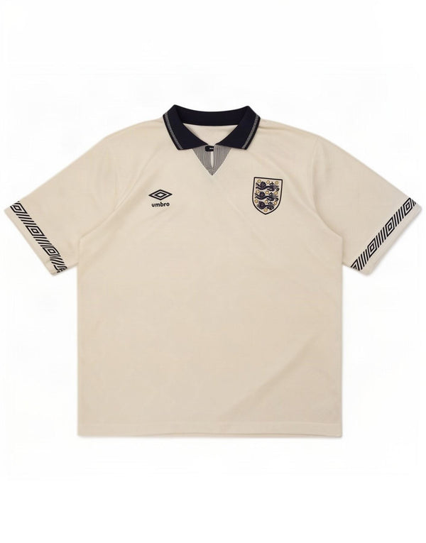 Футболка мужская Umbro Англия 1990-1992, средняя белая