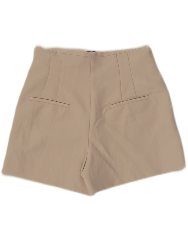 Женские шорты Zara Medium W28, бежевый полиэстер
