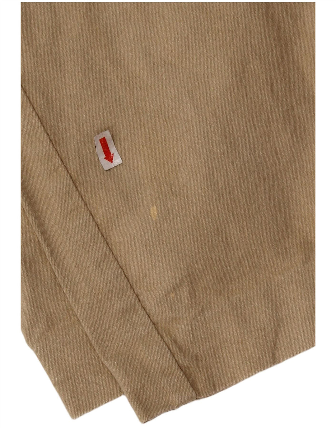 Винтажные женские прямые повседневные брюки IT 46, большие W28 L27, бежевый хлопок