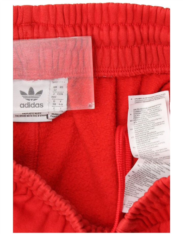 Женские спортивные брюки ADIDAS Joggers UK 12, средний красный хлопок