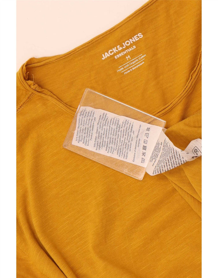 Мужская футболка стандартного кроя Jack & Jones из хлопка среднего желтого цвета