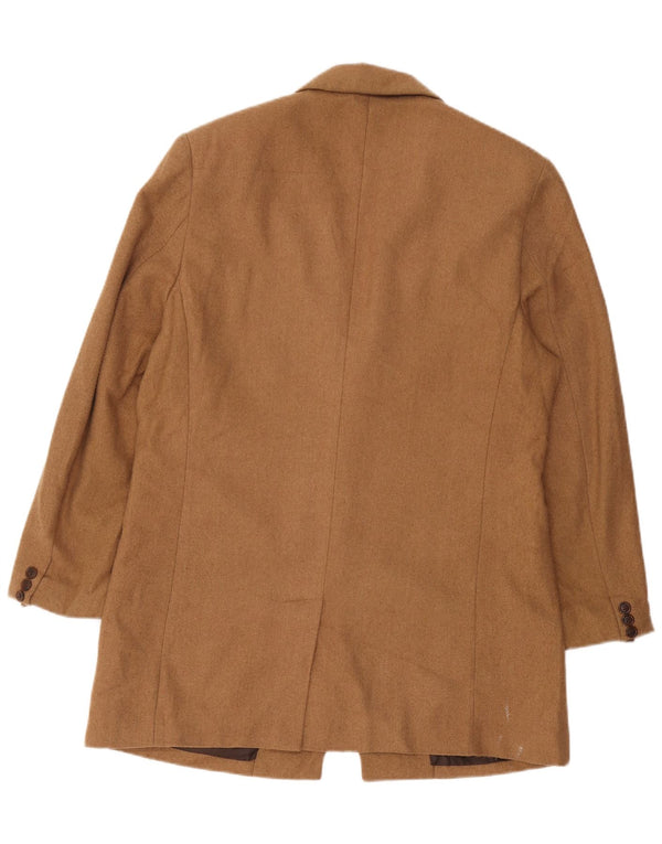 Мужской пиджак с двумя пуговицами Marks & Spencer UK 38, средний коричневый полиэстер