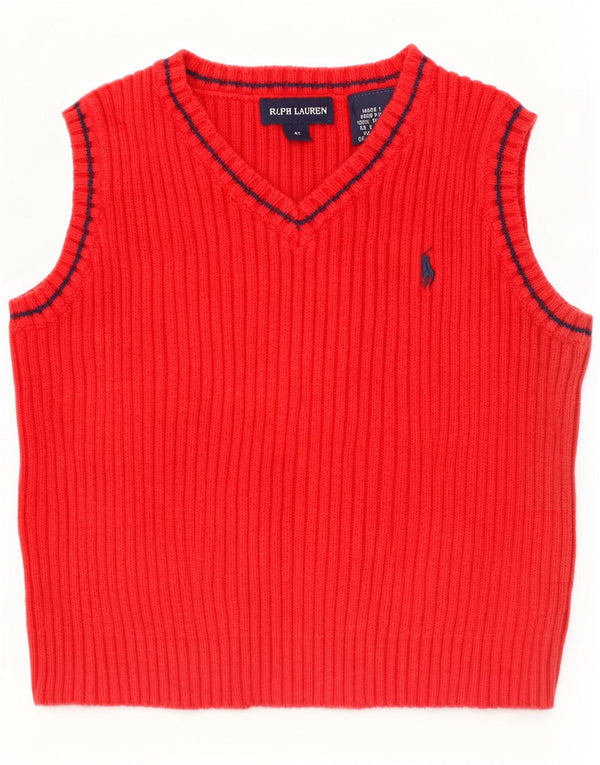 Майка-майка для мальчиков Ralph Lauren, 3-4 года, красный хлопок