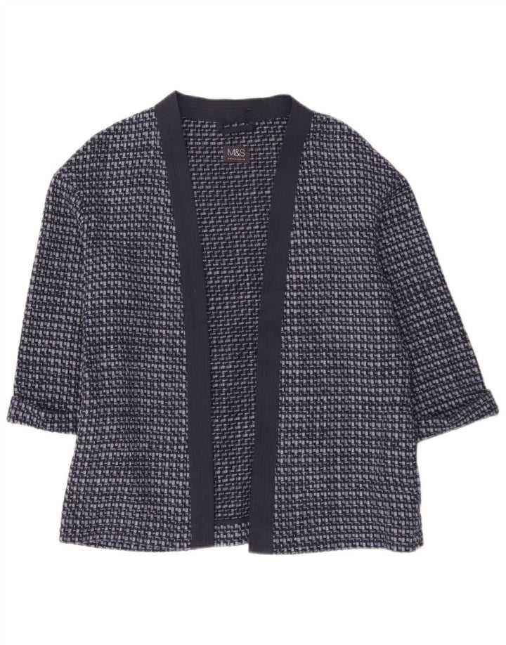 Женский кардиган с рукавом 3/4 Marks & Spencer, Великобритания, 10, маленький синий
