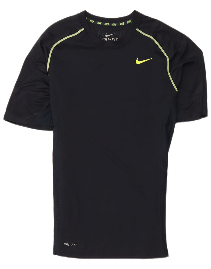 Мужская футболка Nike Dri Fit, маленький темно-синий полиэстер