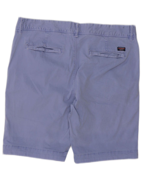 Мужские шорты чинос Superdry W34, большие фиолетовые, хлопок
