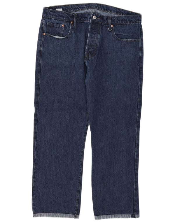 Мужские прямые джинсы Levi's 501 W38 L26 темно-синие, хлопок