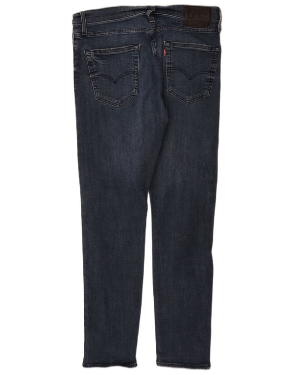 Мужские зауженные зауженные джинсы Levi's 512 W33 L32 синие, хлопок