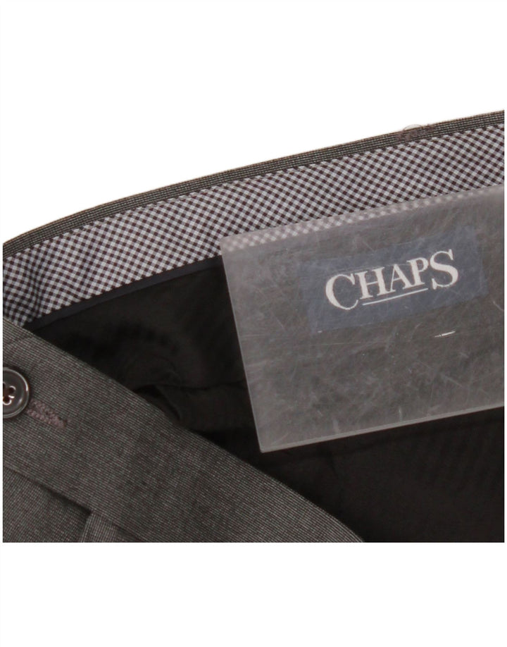 CHAPS Мужские прямые костюмные брюки W42 L30 Серые