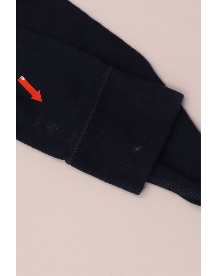 Мужской топ Superdry с длинным рукавом, маленький темно-синий, хлопок