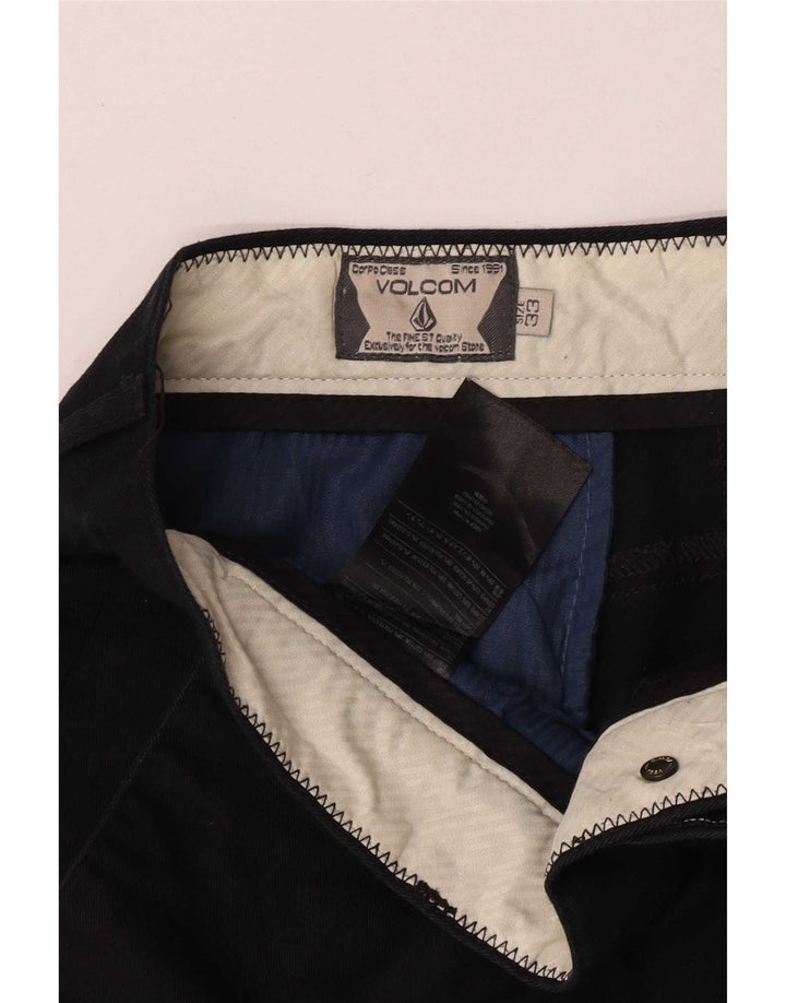 Мужские шорты чинос Volcom W33, средние черные хлопковые