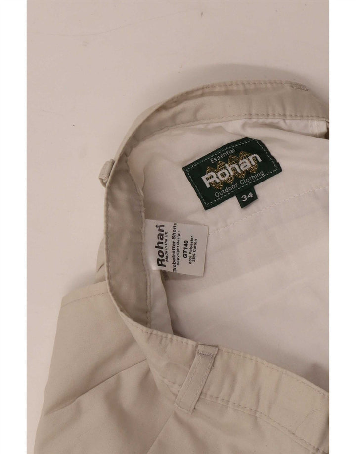 Мужские шорты чинос Rohan W34, большие, бежевые, из полиэстера