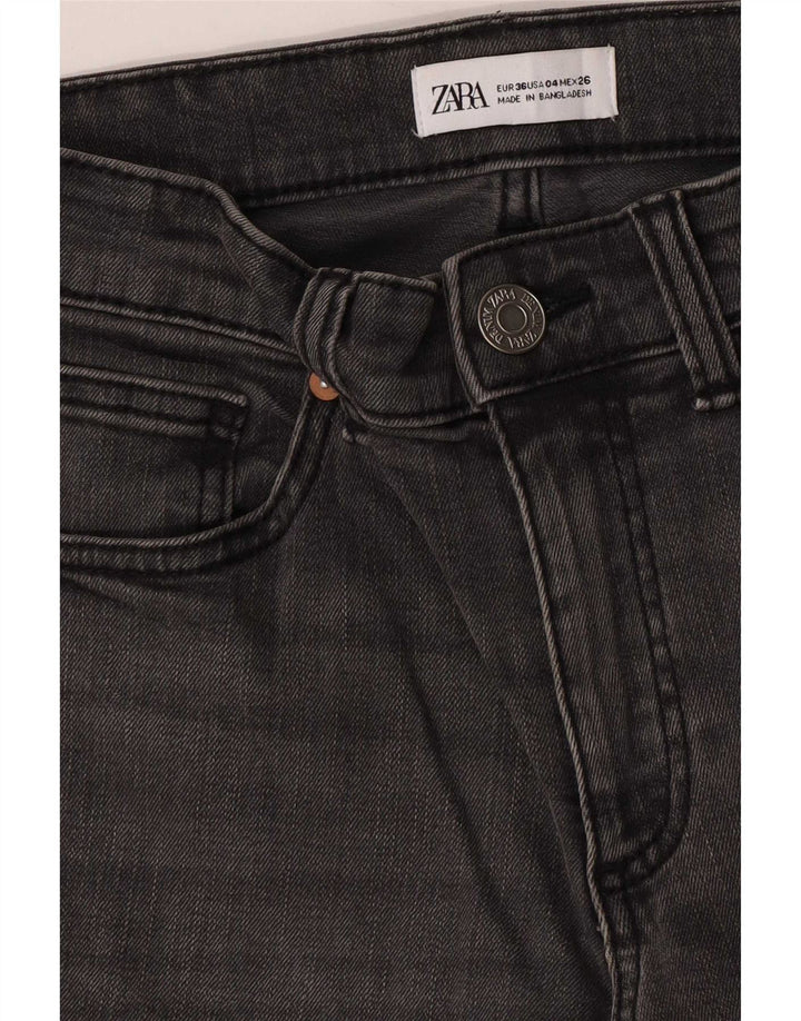 Женские расклешенные джинсы Zara EU 36 XS W26 L26 Серые