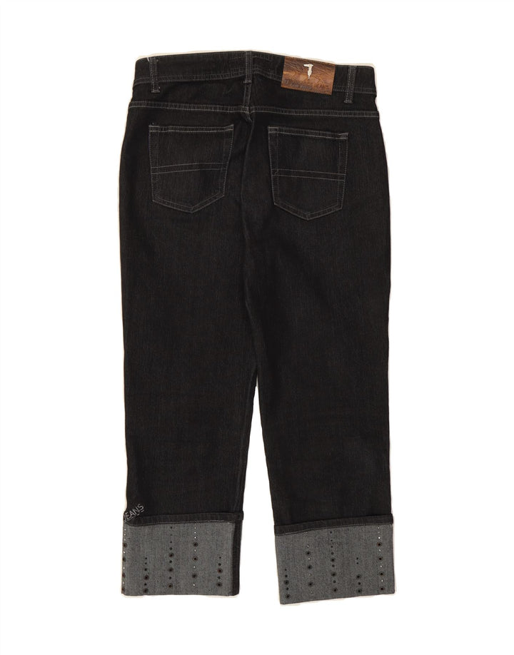 TRUSSARDI Womens Capri Jeans W28 L22 Black Cotton Vintage Trussardi and Second-Hand Trussardi from Messina Hembry 