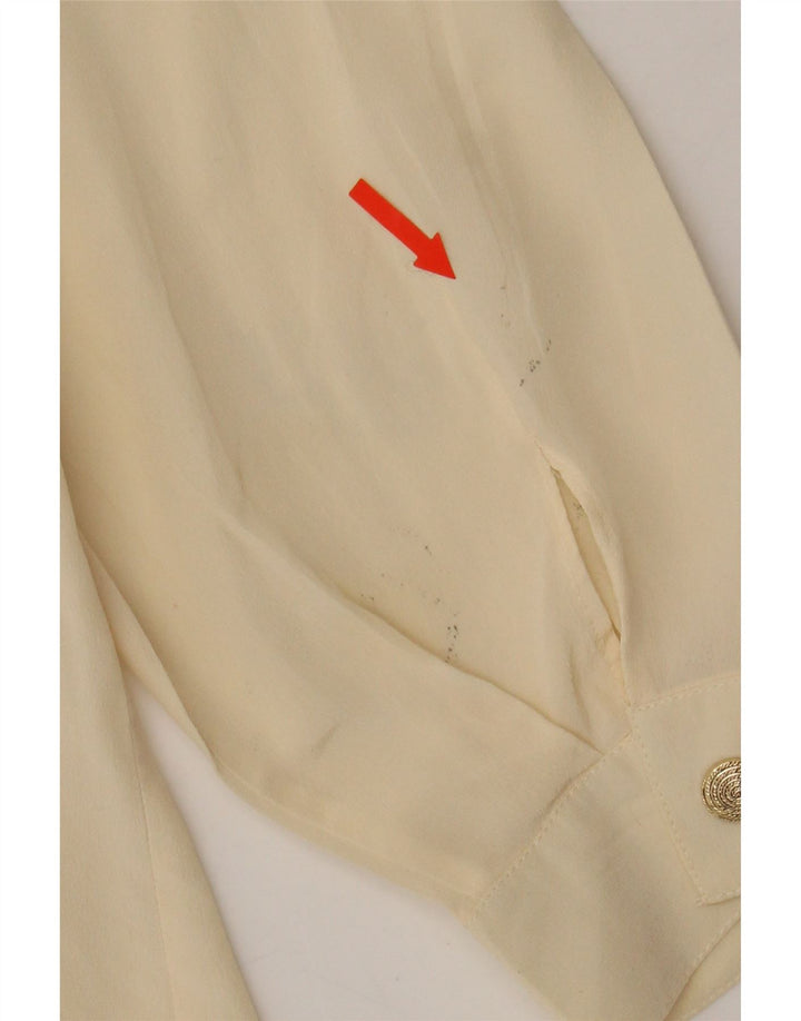 PERSONA Womens Oversized See Through Shirt Blouse Size 19 Small Yellow Vintage Persona and Second-Hand Persona from Messina Hembry 