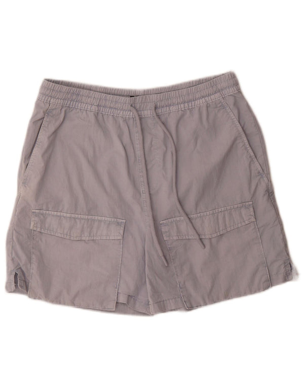 Мужские шорты карго Zara Medium W31 Серые, хлопок