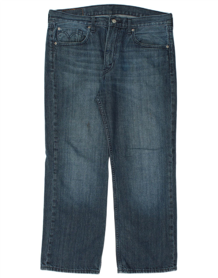 Мужские прямые джинсы LEVI'S 506 W36 L28 синие, хлопок