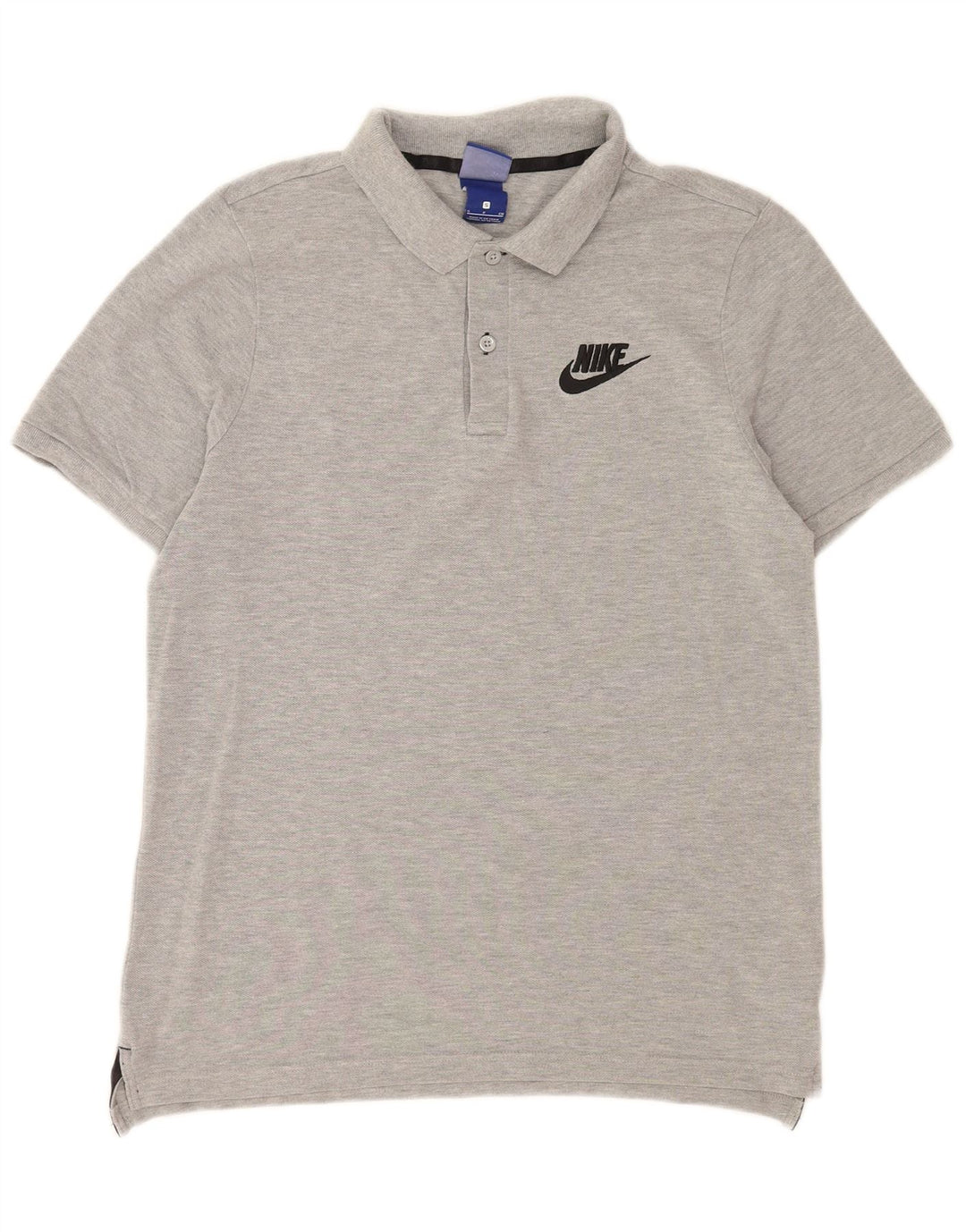 Мужская рубашка-поло Nike, маленькая серая, хлопок