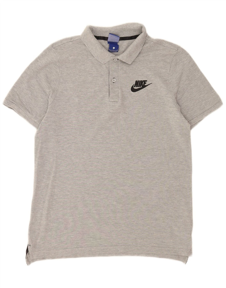 Мужская рубашка-поло Nike, маленькая серая, хлопок