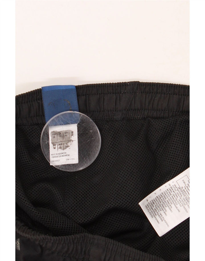 REEBOK Womens Capri Tracksuit Trousers UK 12 Medium Black Polyester Vintage Reebok and Second-Hand Reebok from Messina Hembry 