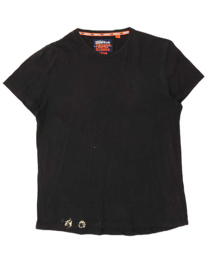 Мужская футболка Superdry Top XL, черный хлопок