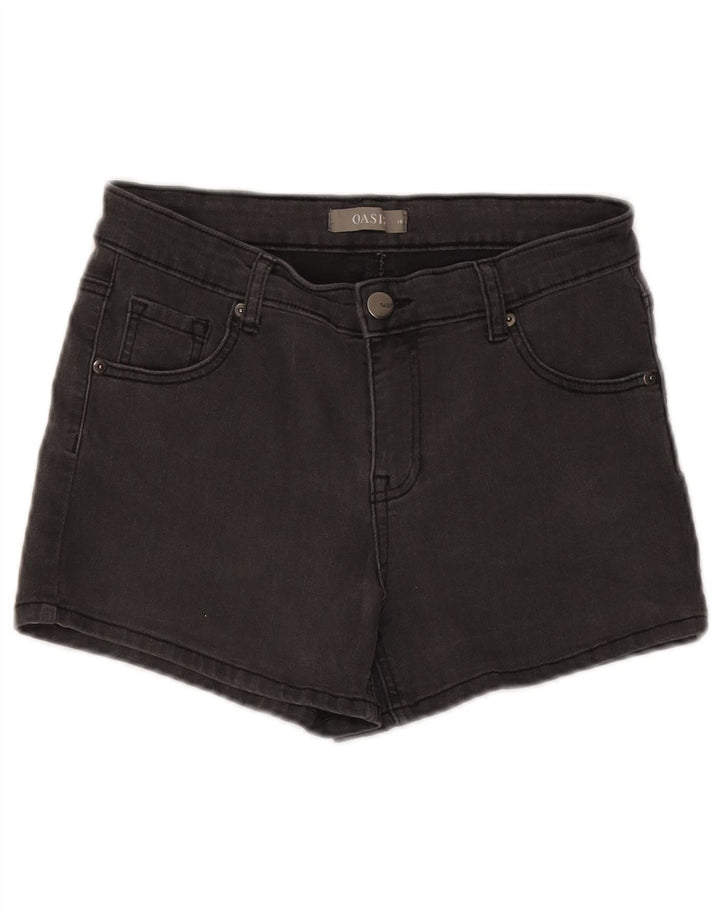 Женские джинсовые шорты Oasis UK 10, маленькие, W28, серые, хлопковые