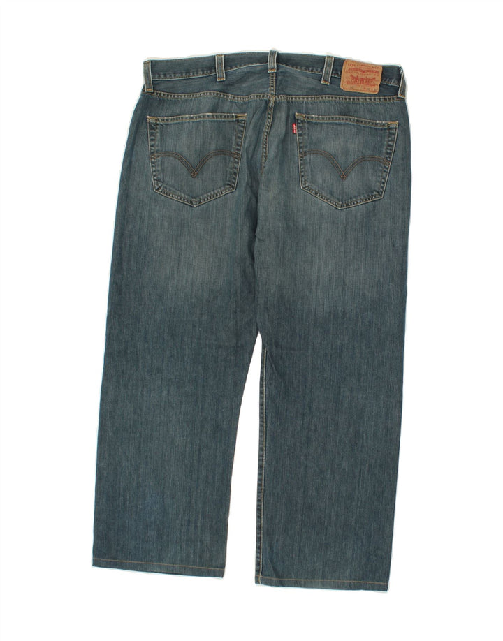 Мужские прямые джинсы LEVI'S 501 W38 L26 синие, хлопок