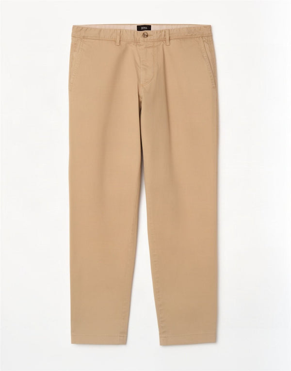 Мужские прямые брюки чинос Hugo Boss EU 48 Medium W32 L30 Бежевый хлопок