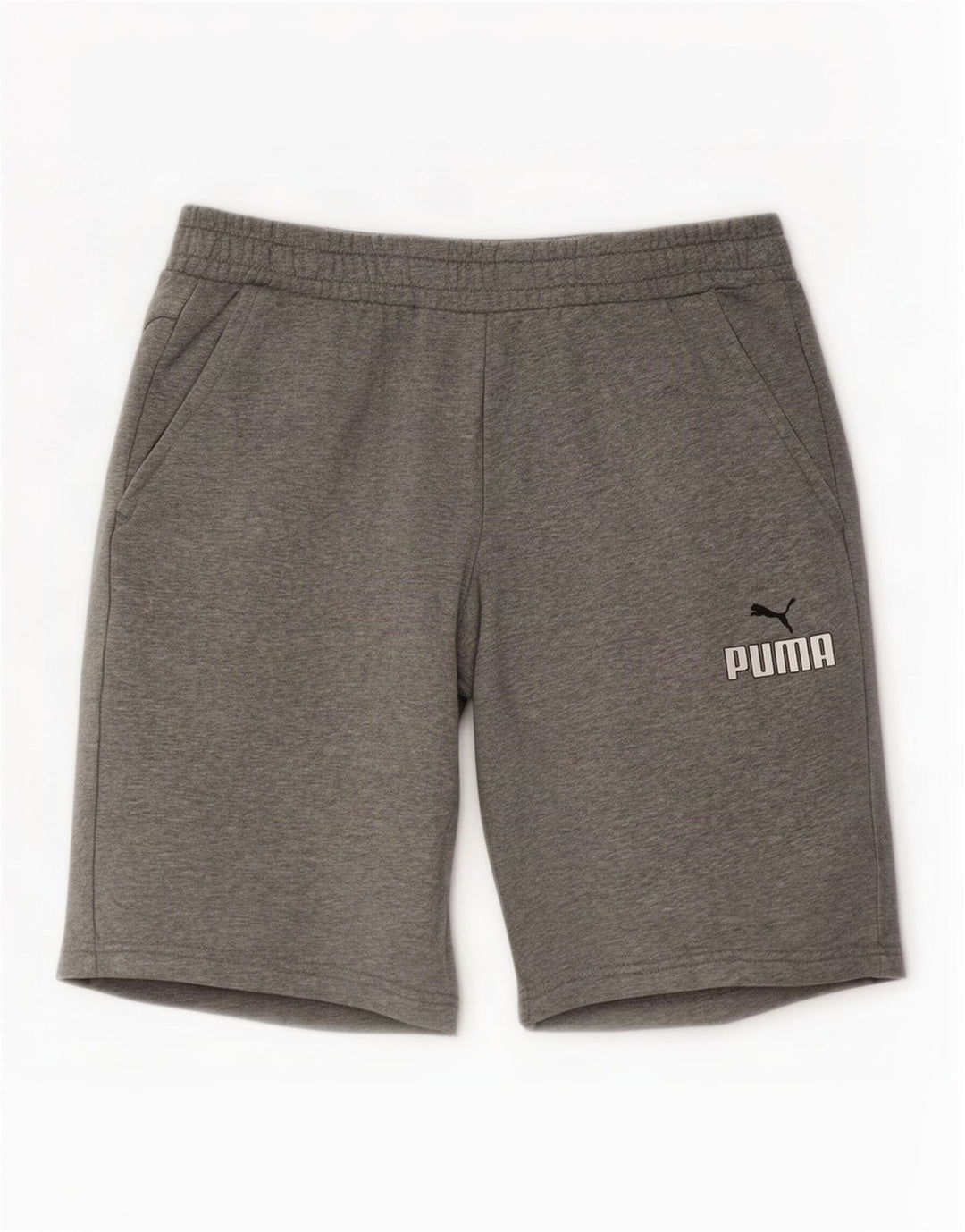 Мужские спортивные шорты Puma, большие серые хлопковые