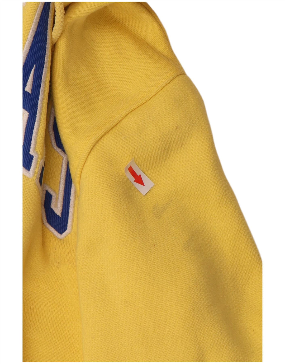 TOMMY HILFIGER Мужской джемпер с капюшоном с рисунком, большой желтый, хлопок