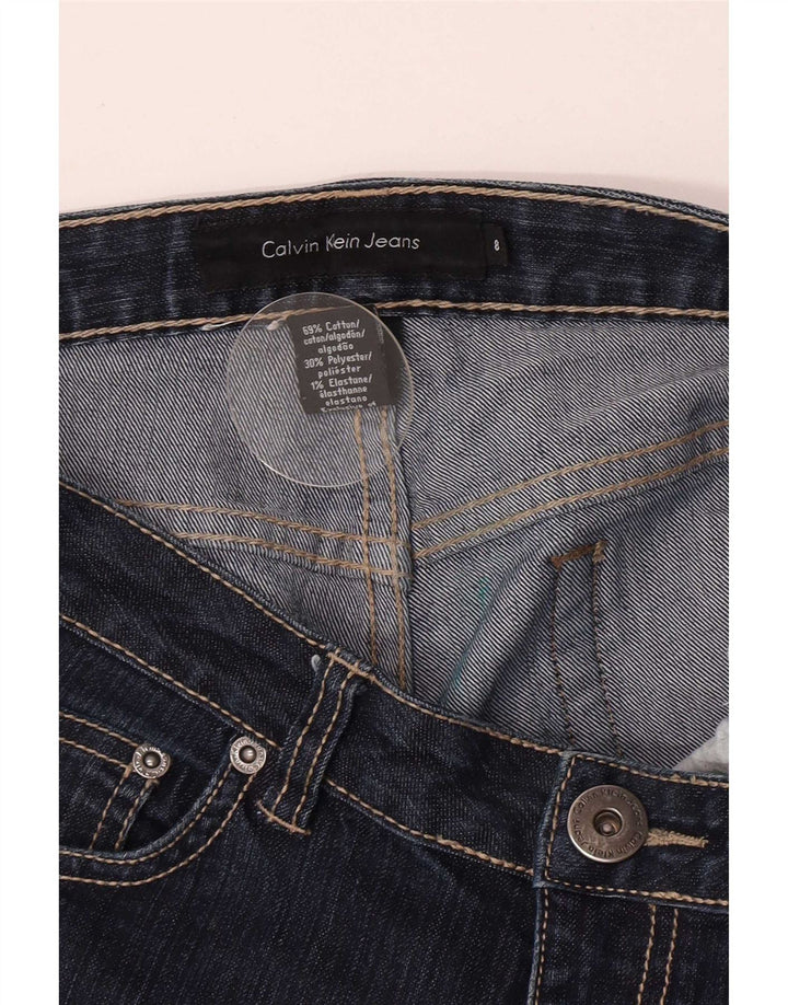 Женские расклешенные джинсы Calvin Klein US 8, средние W30 L31, темно-синие, хлопок