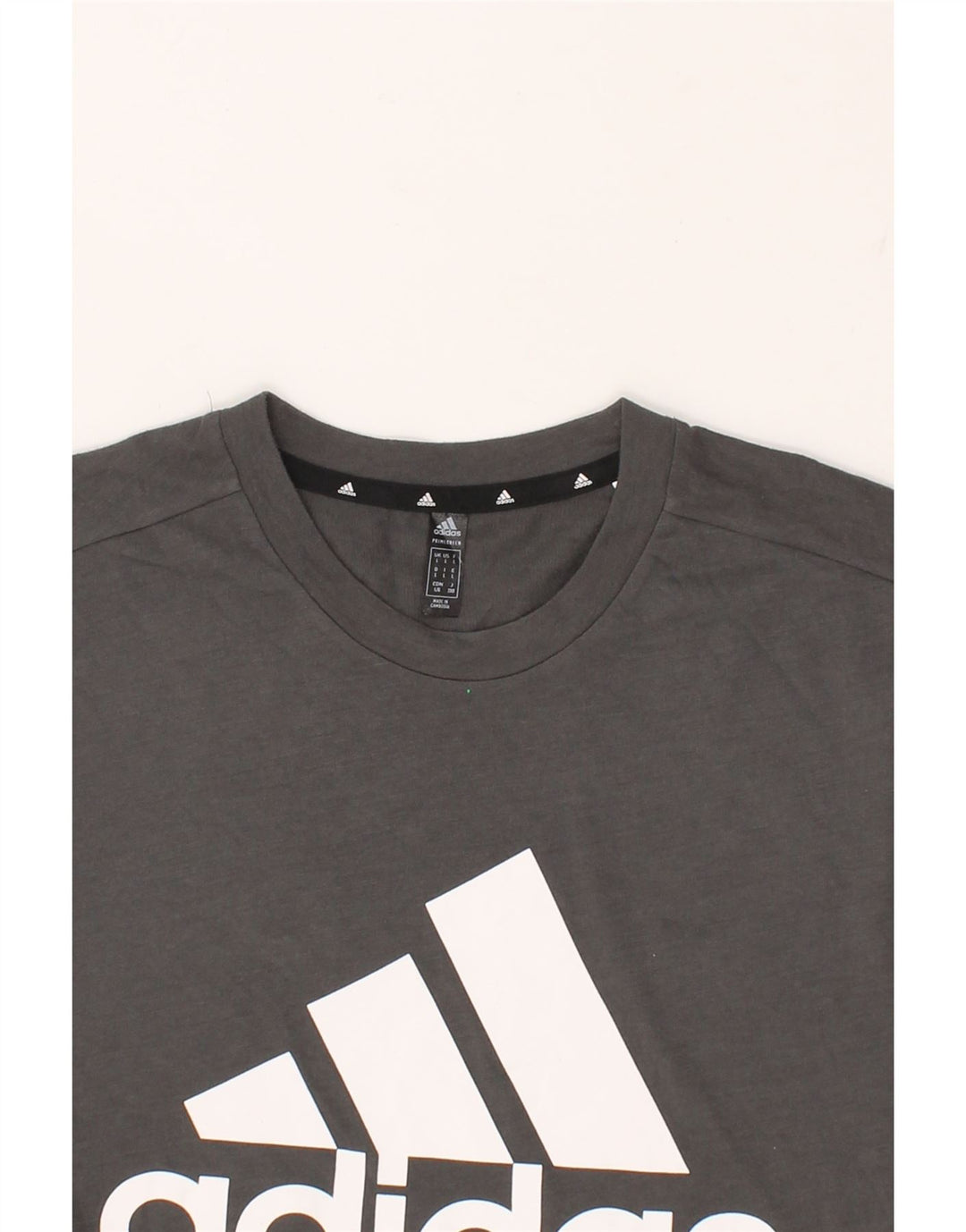 ADIDAS Mens Graphic T-Shirt Top Large Grey Polyester Vintage Adidas and Second-Hand Adidas from Messina Hembry 