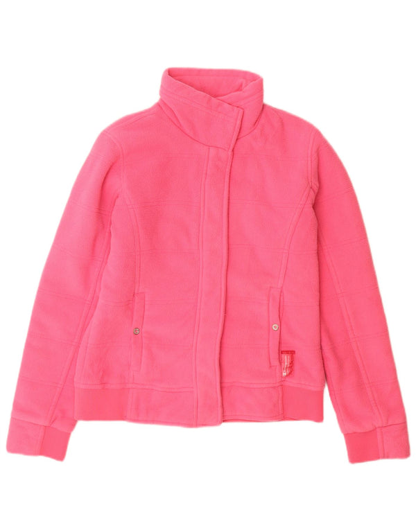 Champion Womens Fleece Jacket UK 12 Medium Pink Polyester