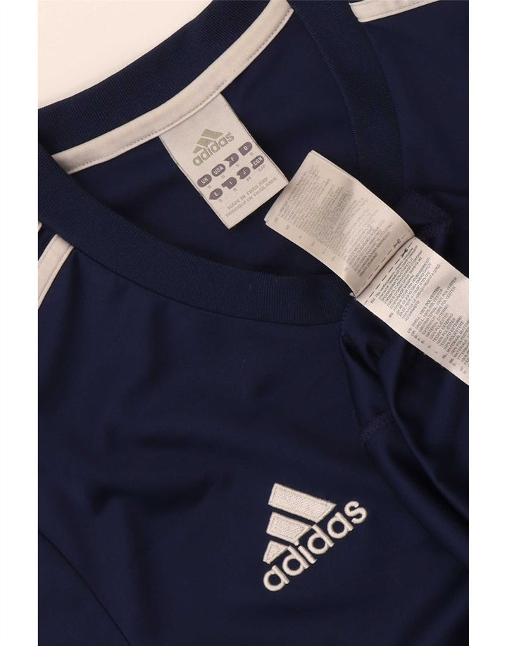 Adidas Мужская футболка Top Small Темно-синий полиэстер