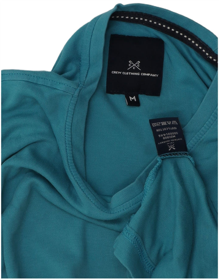 Crew Clothing Мужская футболка из хлопка среднего синего цвета