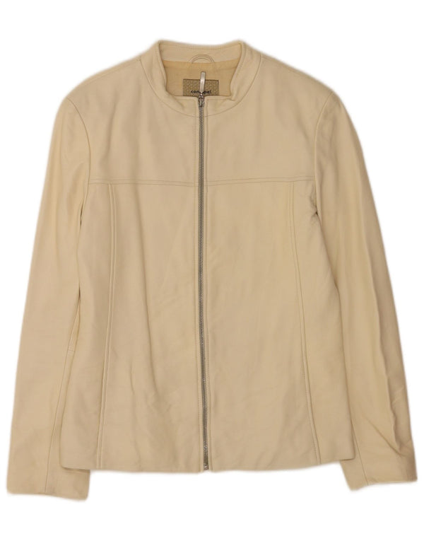 Куртка-бомбер женская кожаная Conbipel IT 42 Medium Beige