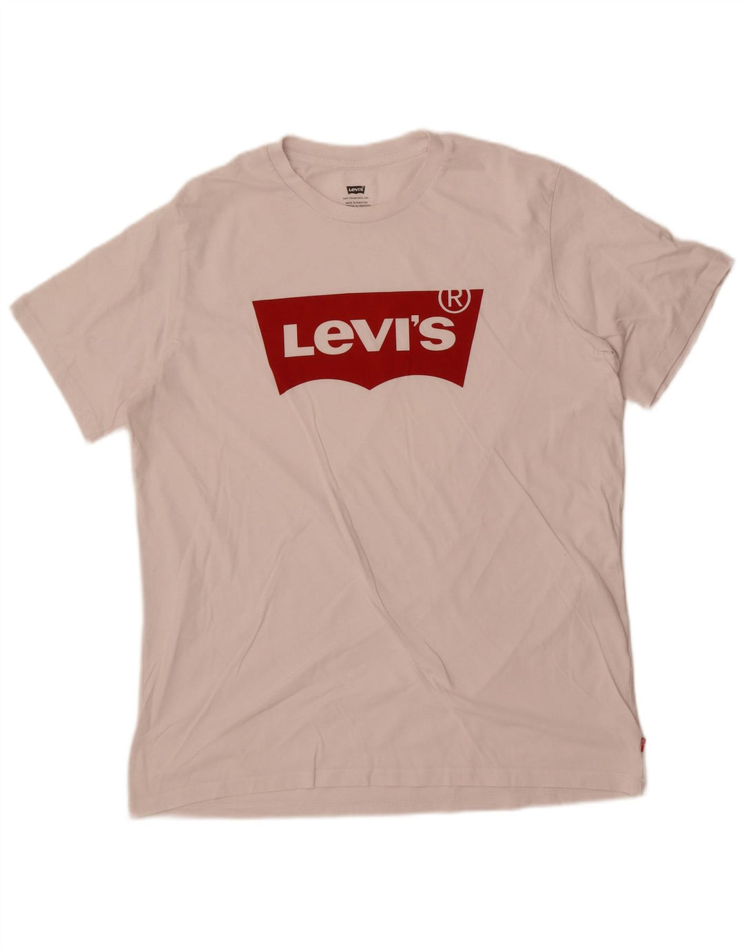 Мужская футболка с рисунком Levi's, большая белая