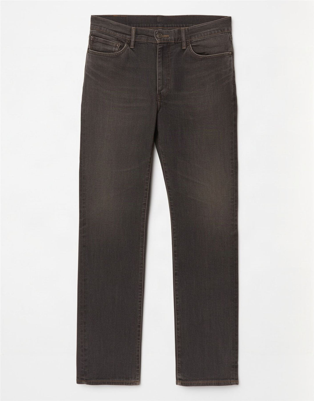 Мужские прямые джинсы Levi's 504 W36 L34 серые, хлопок