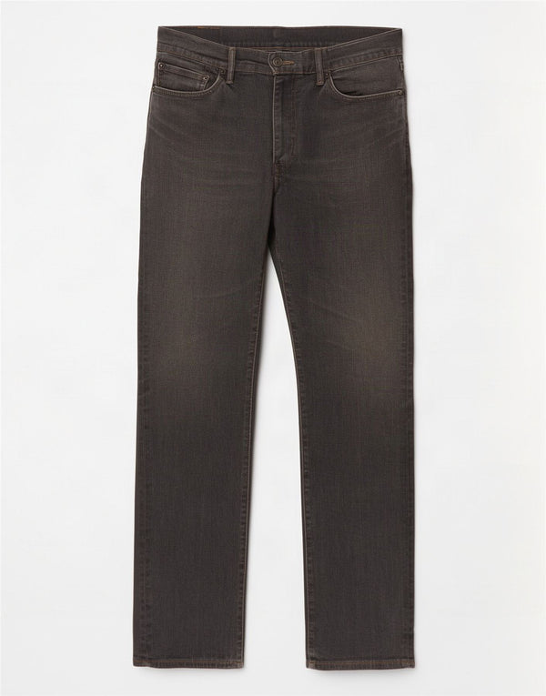 Мужские прямые джинсы Levi's 504 W36 L34 серые, хлопок