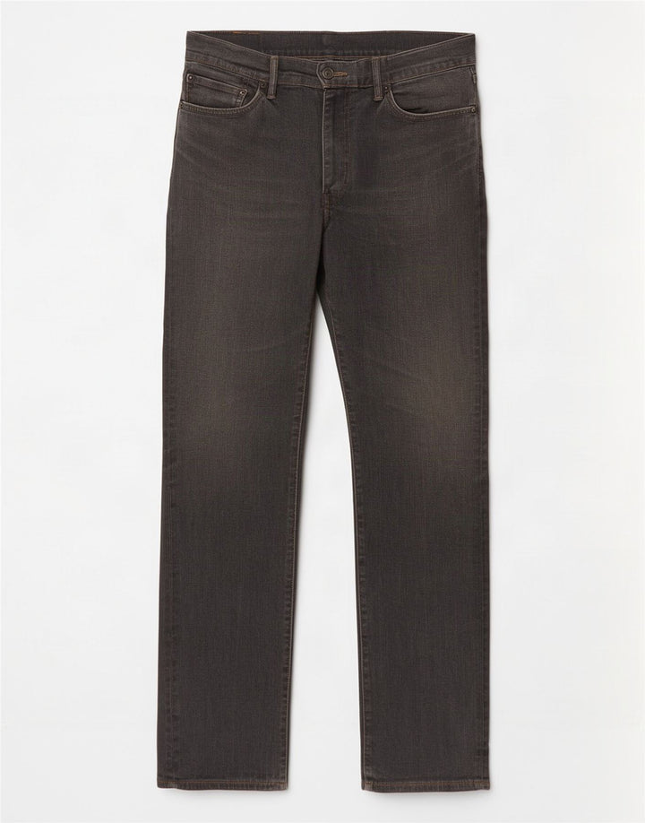 Мужские прямые джинсы Levi's 504 W36 L34 серые, хлопок
