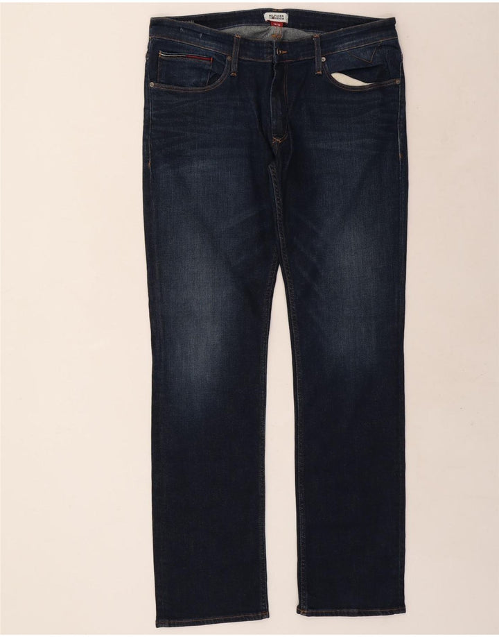 Мужские прямые джинсы Tommy Hilfiger W38 L36 темно-синие, хлопок