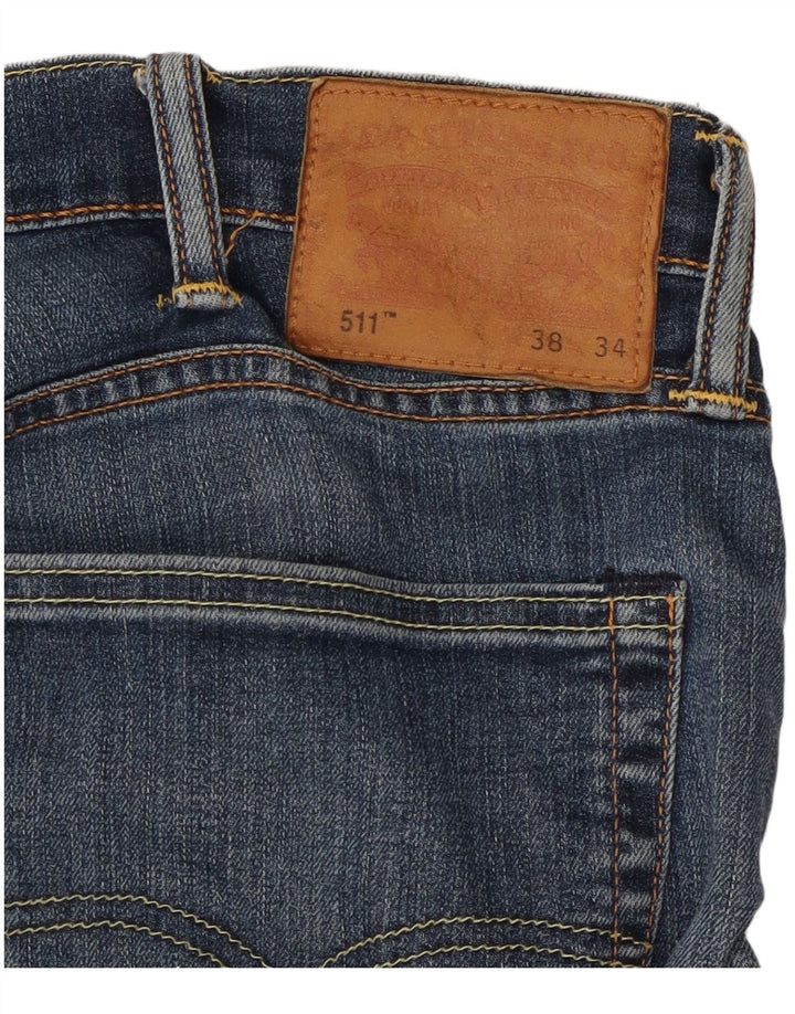 Мужские джинсы LEVI'S 511 Slim W38 L34 Синие, хлопок