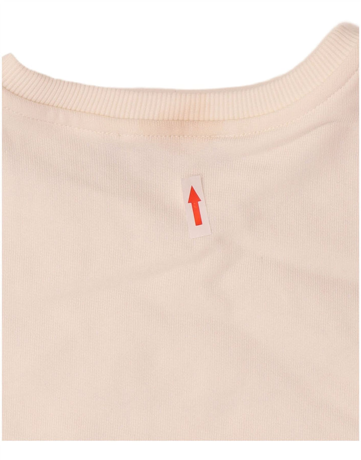 Женский свитер с рисунком ALVIERO MARTINI, джемпер UK 14, средний белый хлопок, белый