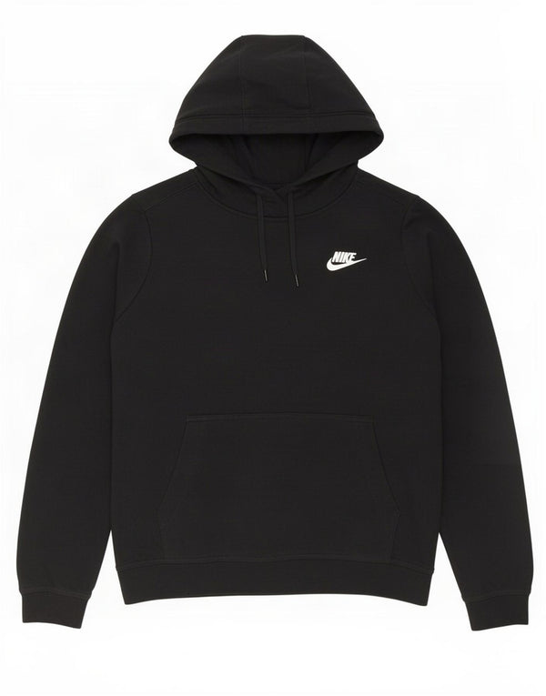 Женский джемпер с капюшоном большого размера Nike UK 10, маленький, черный, хлопок